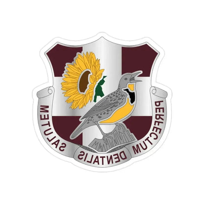 Dental Health Activity Fort Riley (U.S. Army) REVERSE PRINT Transparent Die-Cut STICKER - The Sticker Space