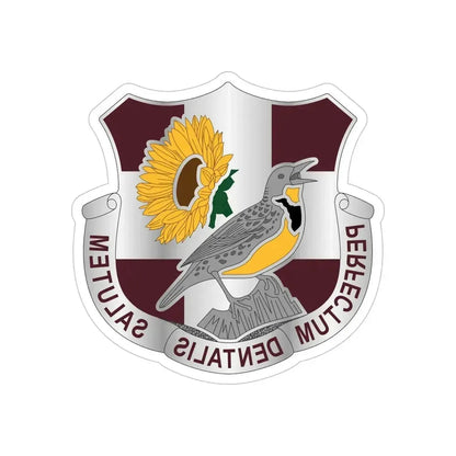 Dental Health Activity Fort Riley (U.S. Army) REVERSE PRINT Transparent Die-Cut STICKER - The Sticker Space