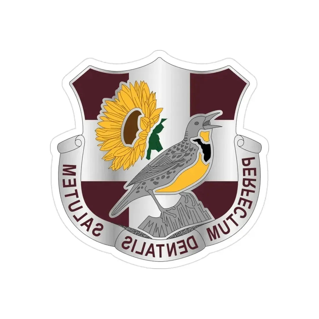 Dental Health Activity Fort Riley (U.S. Army) REVERSE PRINT Transparent Die-Cut STICKER - The Sticker Space