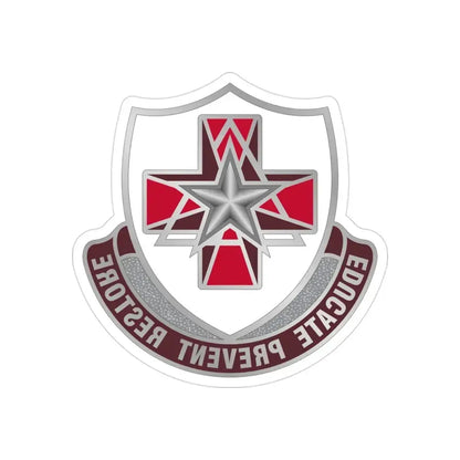 Dental Health Activity Fort Sam Houston (U.S. Army) REVERSE PRINT Transparent Die-Cut STICKER 3 Inch Die-Cut Transparent - The Sticker Space