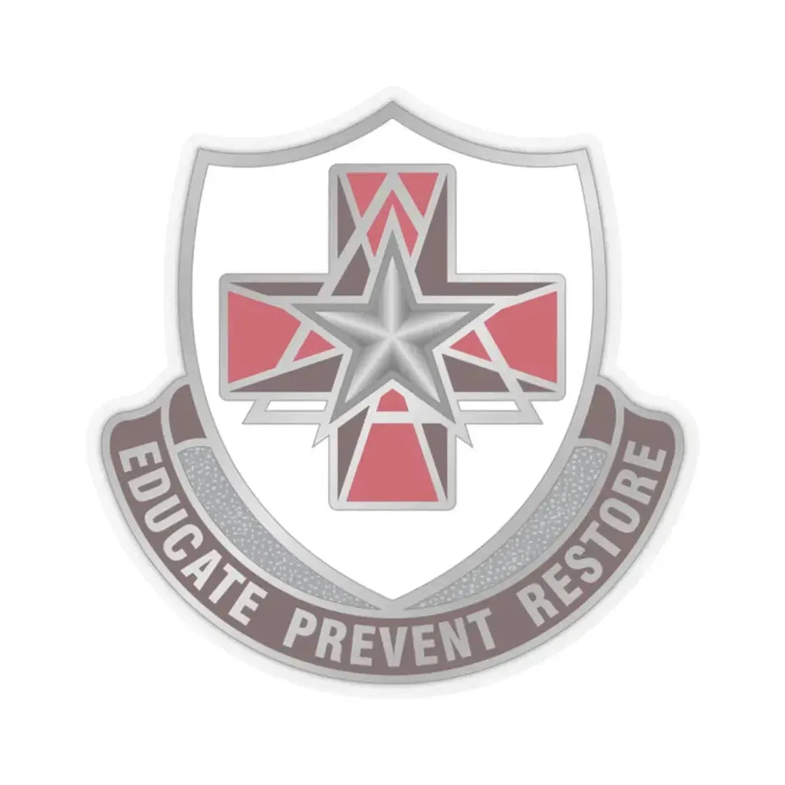 Dental Health Activity Fort Sam Houston (U.S. Army) STICKER Vinyl Kiss-Cut Decal 2 Inch Transparent - The Sticker Space