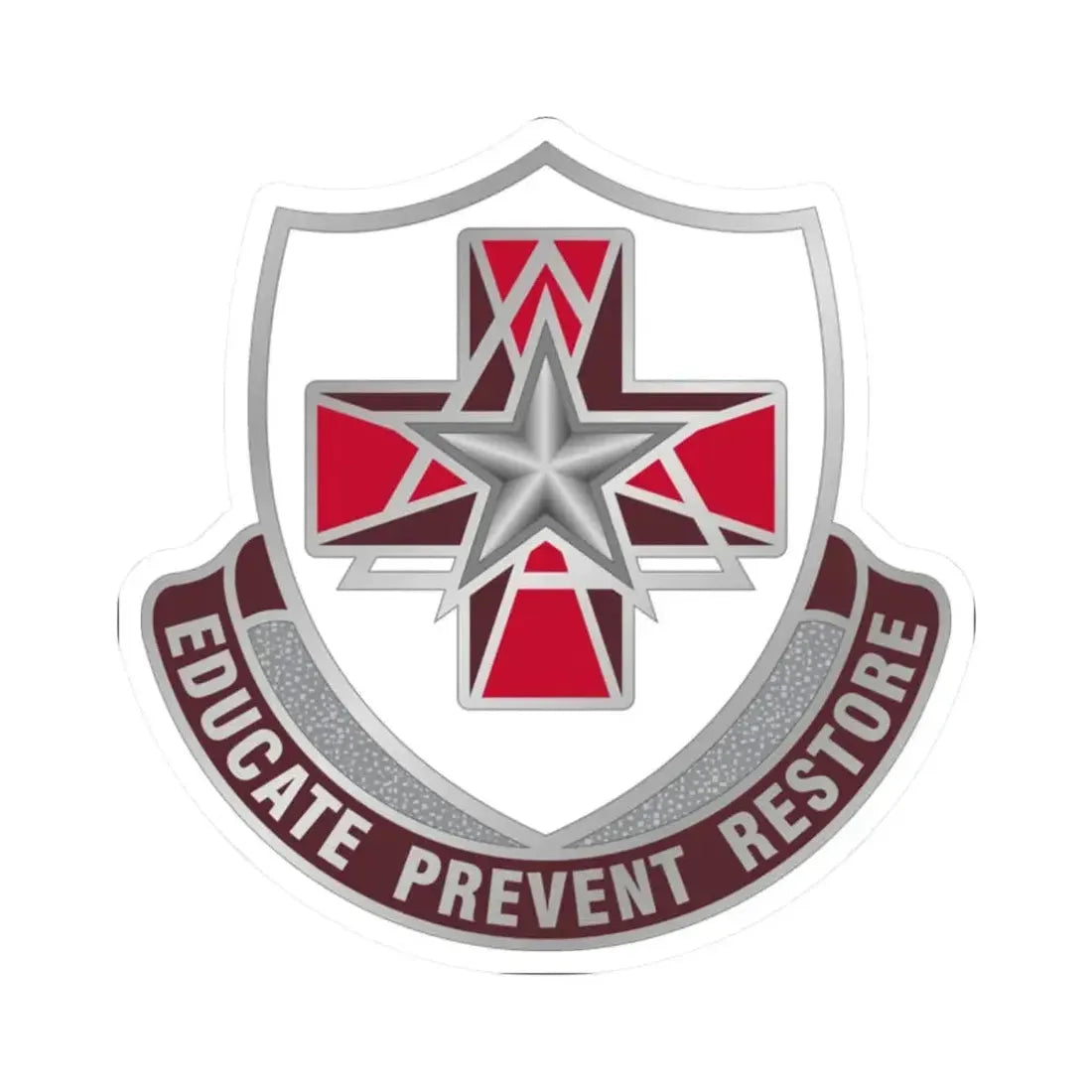 Dental Health Activity Fort Sam Houston (U.S. Army) STICKER Vinyl Kiss-Cut Decal 2 Inch White - The Sticker Space