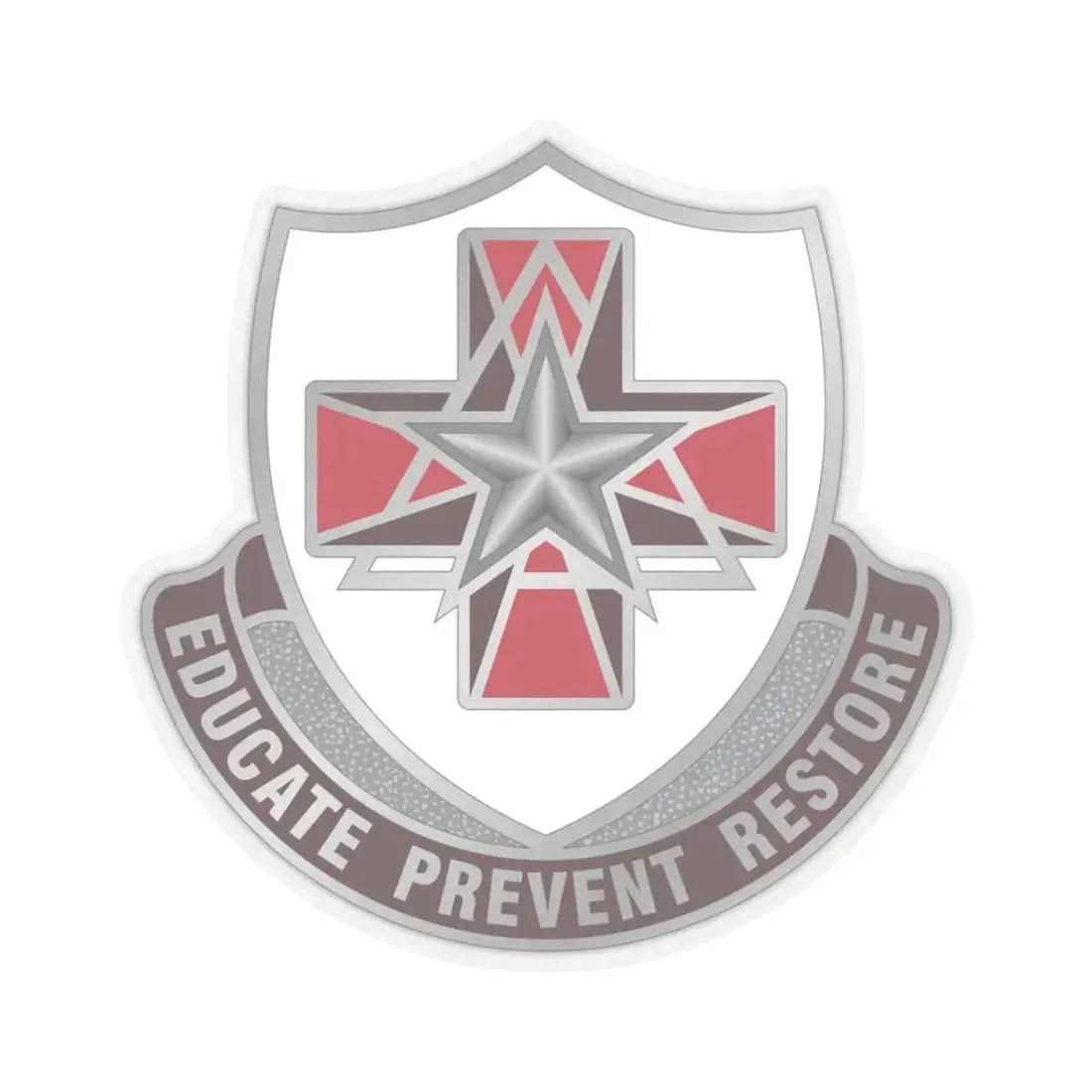 Dental Health Activity Fort Sam Houston (U.S. Army) STICKER Vinyl Kiss-Cut Decal 3 Inch Transparent - The Sticker Space