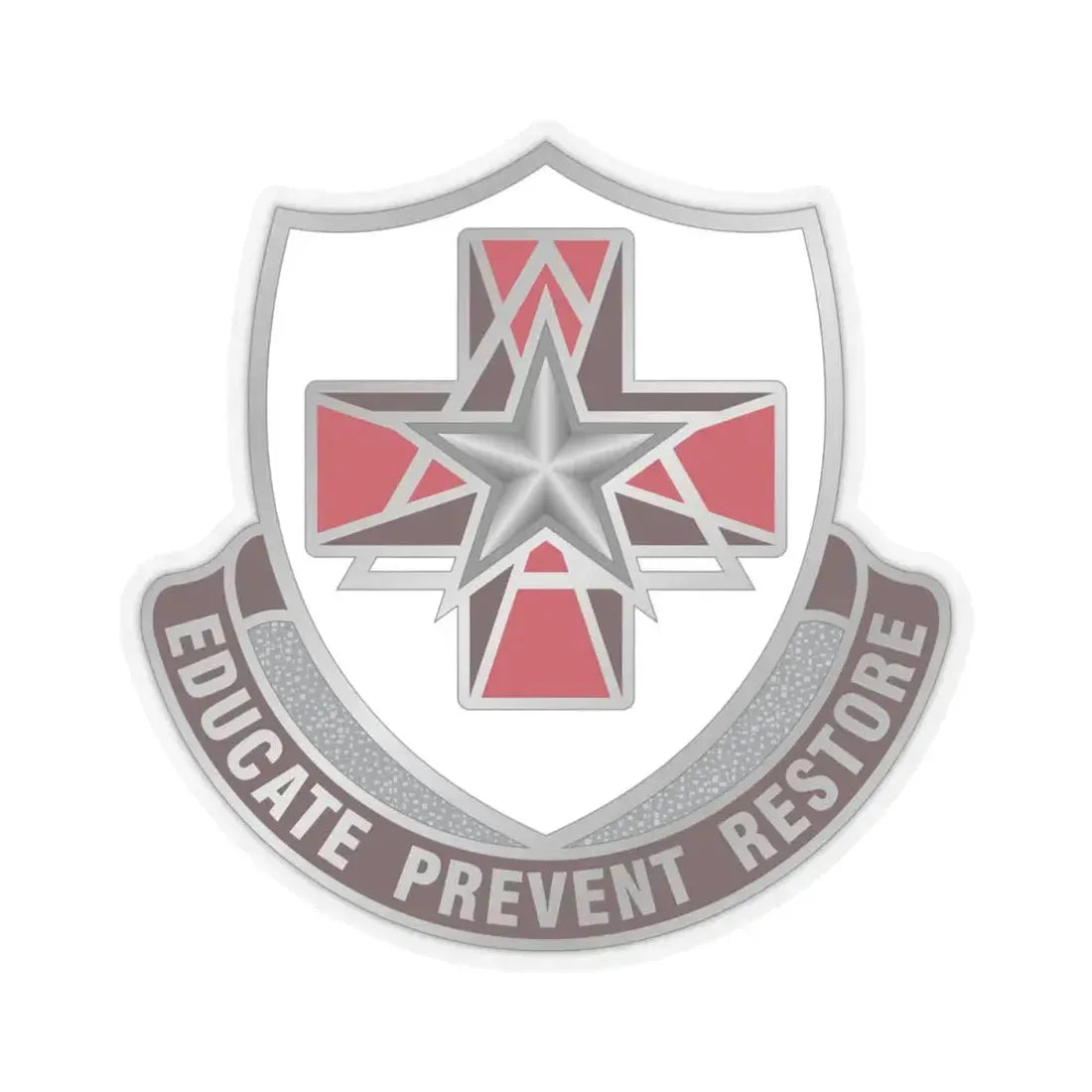 Dental Health Activity Fort Sam Houston (U.S. Army) STICKER Vinyl Kiss-Cut Decal 4 Inch Transparent - The Sticker Space