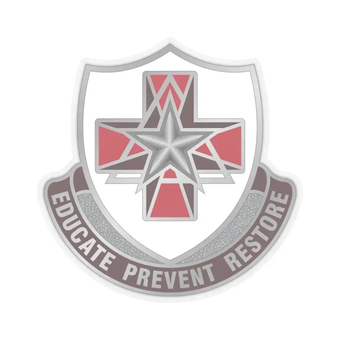 Dental Health Activity Fort Sam Houston (U.S. Army) STICKER Vinyl Kiss-Cut Decal 6 Inch Transparent - The Sticker Space