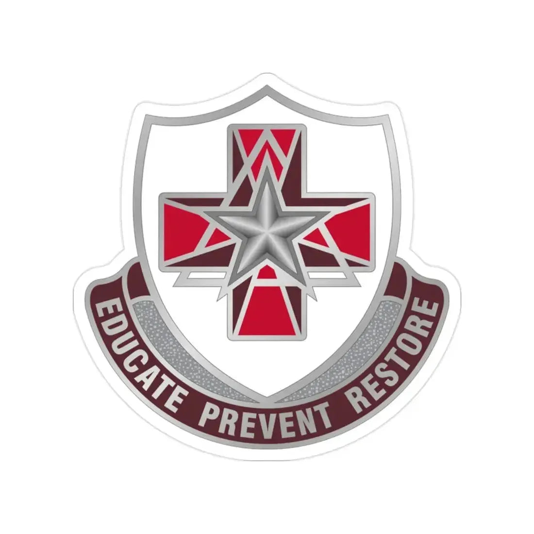 Dental Health Activity Fort Sam Houston (U.S. Army) Transparent STICKER Die-Cut Vinyl Decal 2 Inch - The Sticker Space