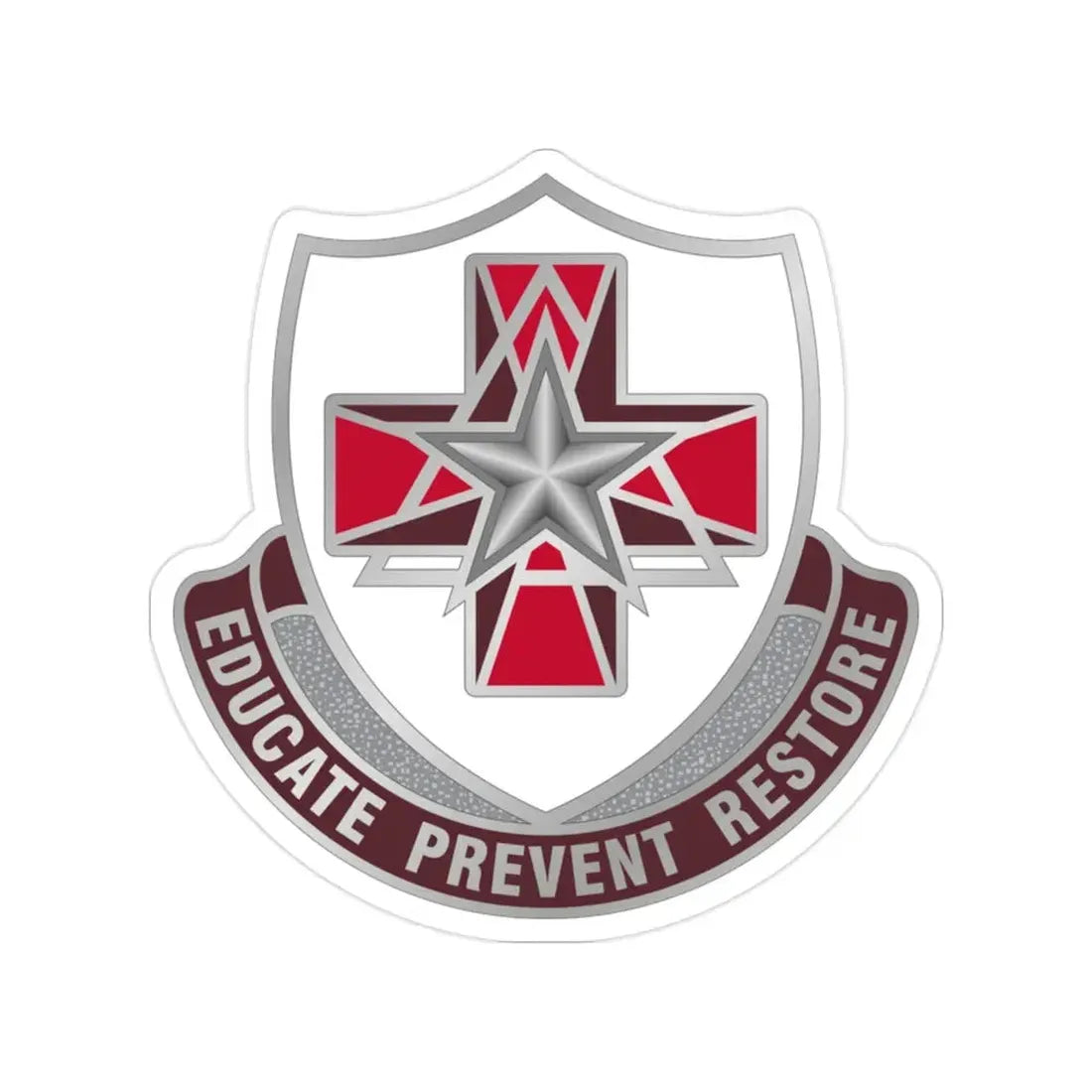 Dental Health Activity Fort Sam Houston (U.S. Army) Transparent STICKER Die-Cut Vinyl Decal 2 Inch - The Sticker Space