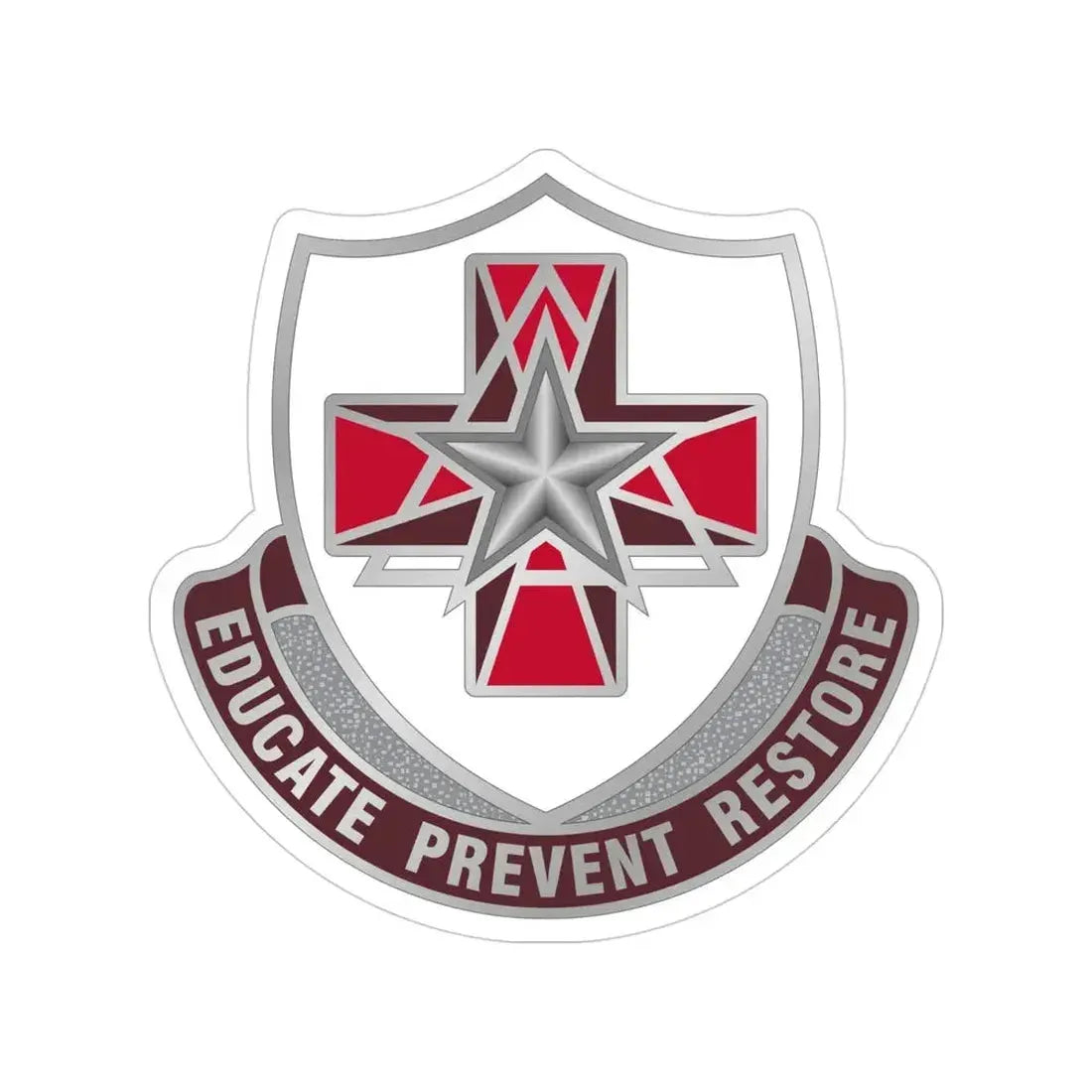 Dental Health Activity Fort Sam Houston (U.S. Army) Transparent STICKER Die-Cut Vinyl Decal 4 Inch - The Sticker Space