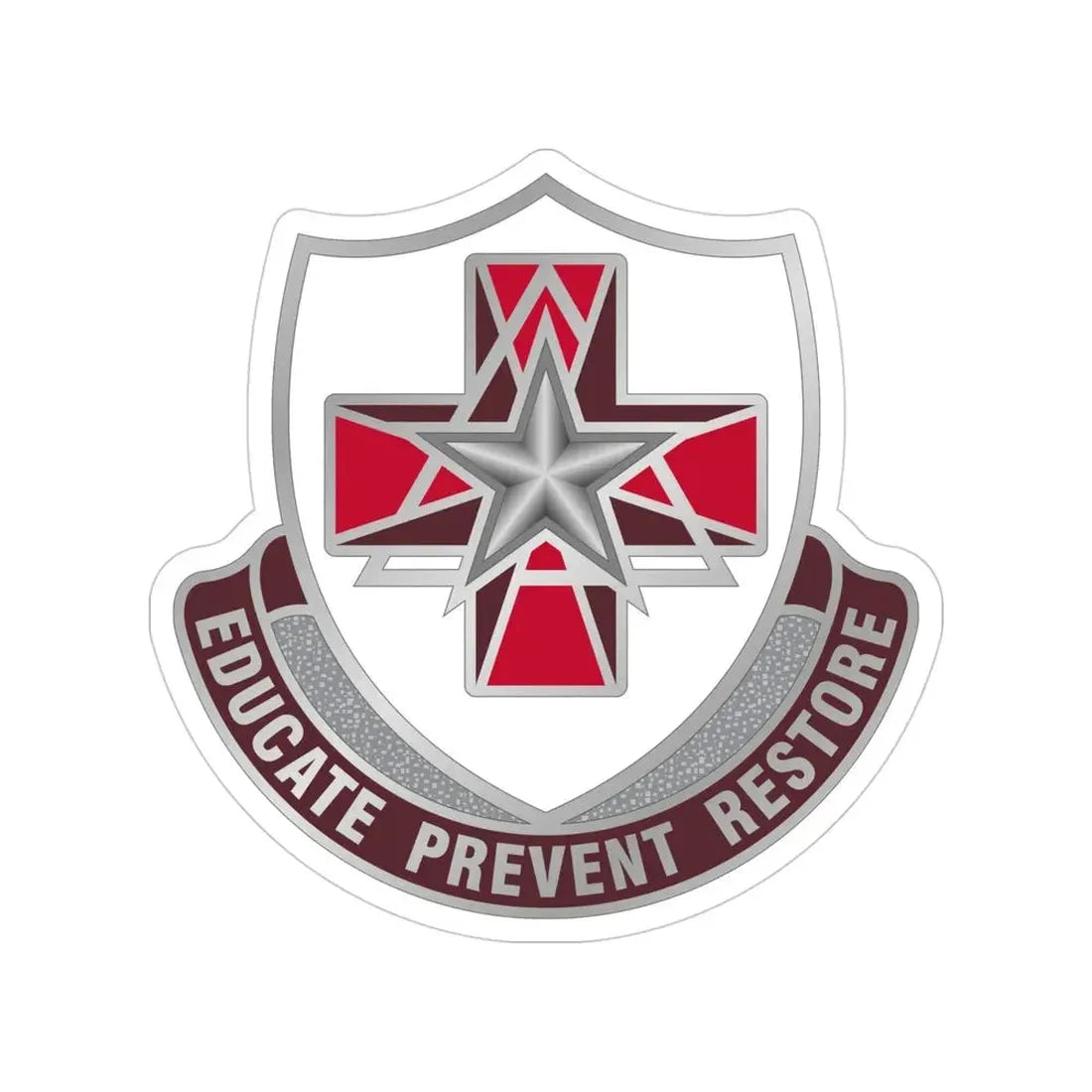 Dental Health Activity Fort Sam Houston (U.S. Army) Transparent STICKER Die-Cut Vinyl Decal 4 Inch - The Sticker Space