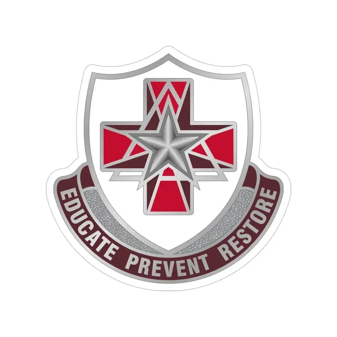 Dental Health Activity Fort Sam Houston (U.S. Army) Transparent STICKER Die-Cut Vinyl Decal 5 Inch - The Sticker Space