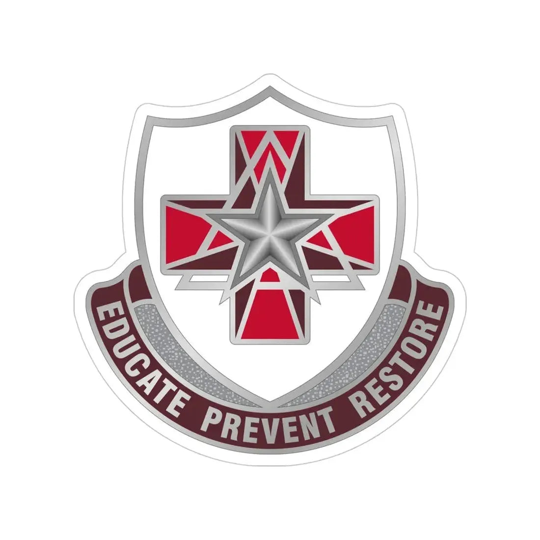 Dental Health Activity Fort Sam Houston (U.S. Army) Transparent STICKER Die-Cut Vinyl Decal 5 Inch - The Sticker Space