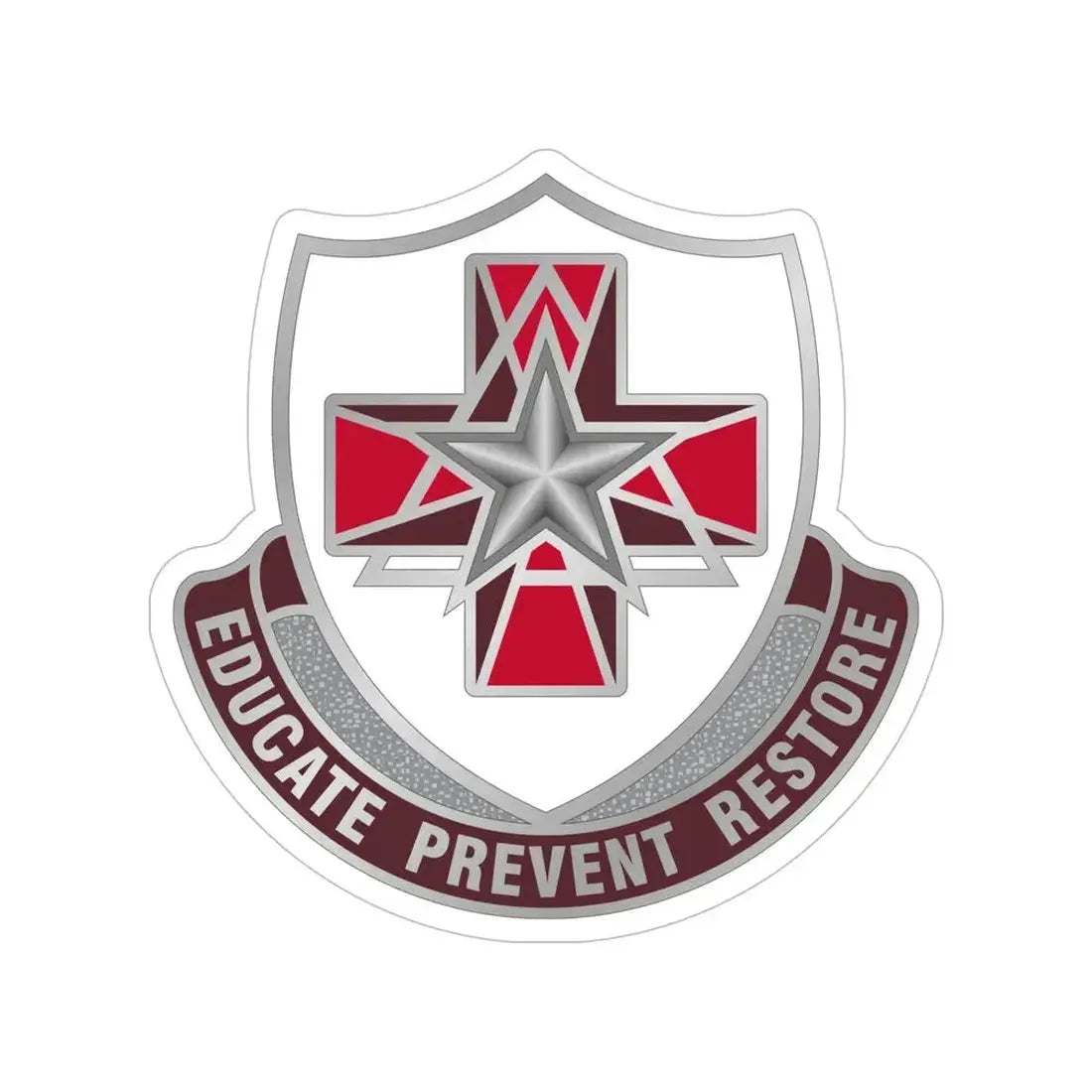 Dental Health Activity Fort Sam Houston (U.S. Army) Transparent STICKER Die-Cut Vinyl Decal 6 Inch - The Sticker Space