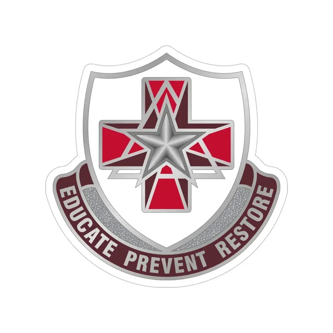 Dental Health Activity Fort Sam Houston (U.S. Army) Transparent STICKER Die-Cut Vinyl Decal 6 Inch - The Sticker Space