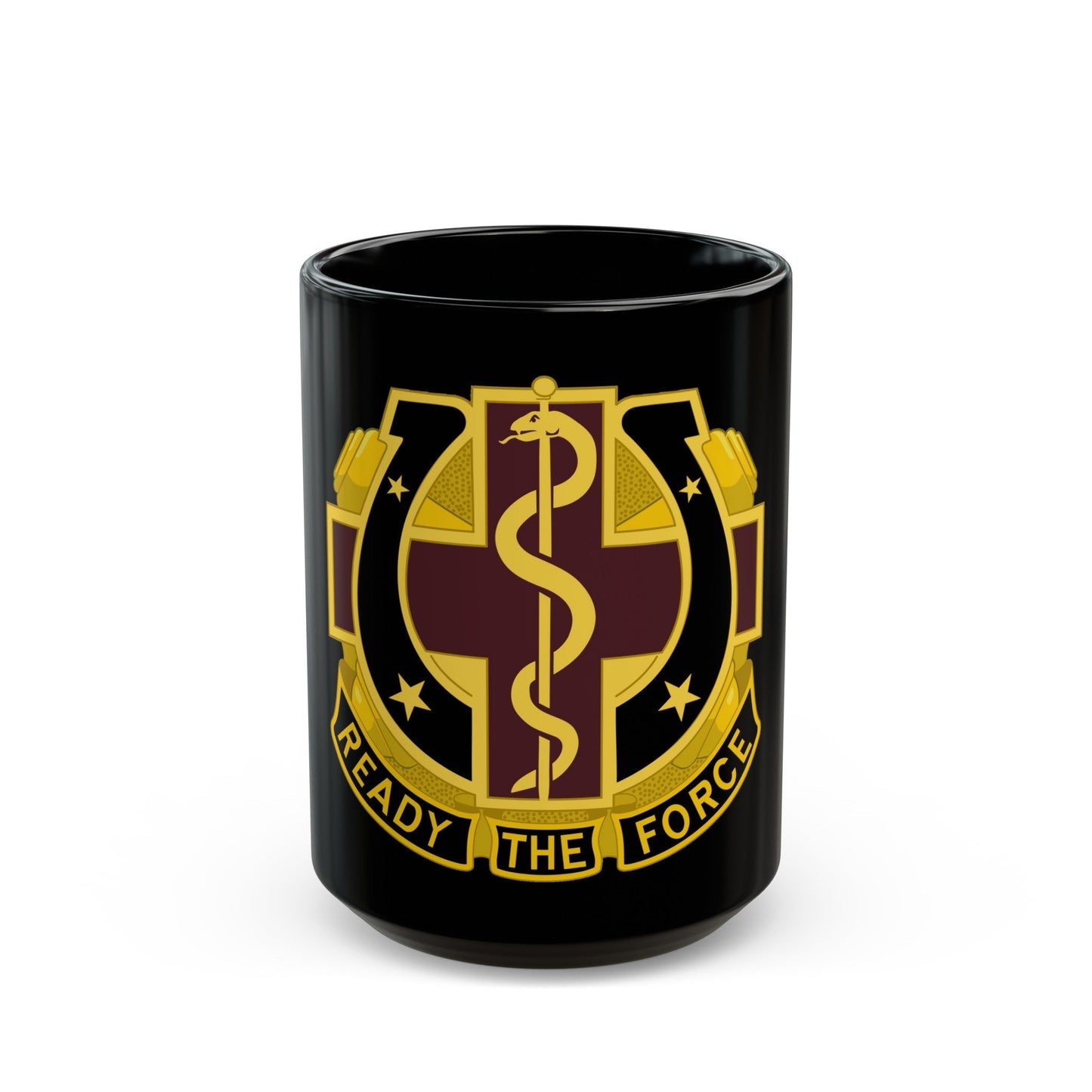 Dental Health Activity Fort Sill 2 (U.S. Army) Black Coffee Mug-15oz-The Sticker Space