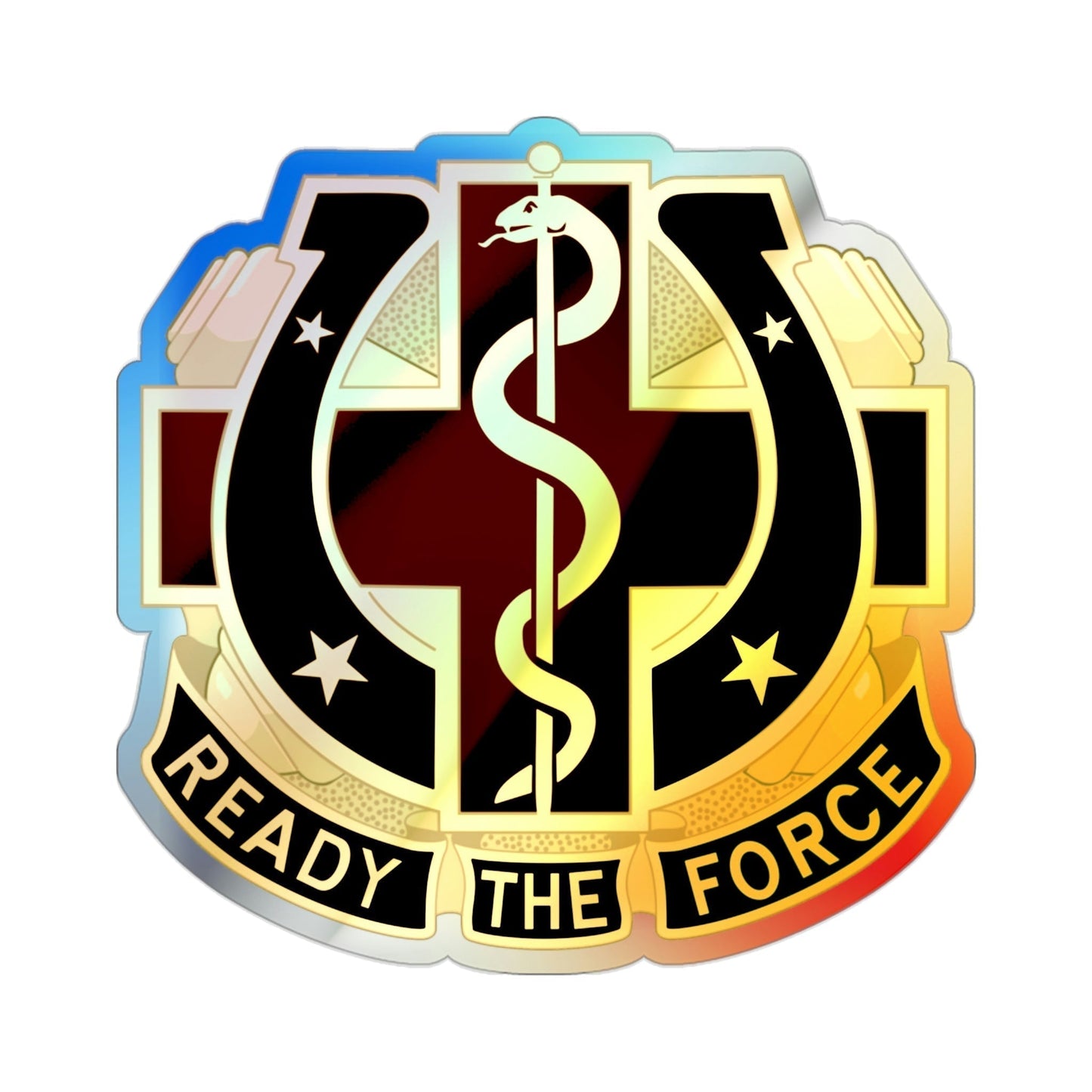 Dental Health Activity Fort Sill 2 (U.S. Army) Holographic STICKER Die-Cut Vinyl Decal-2 Inch-The Sticker Space