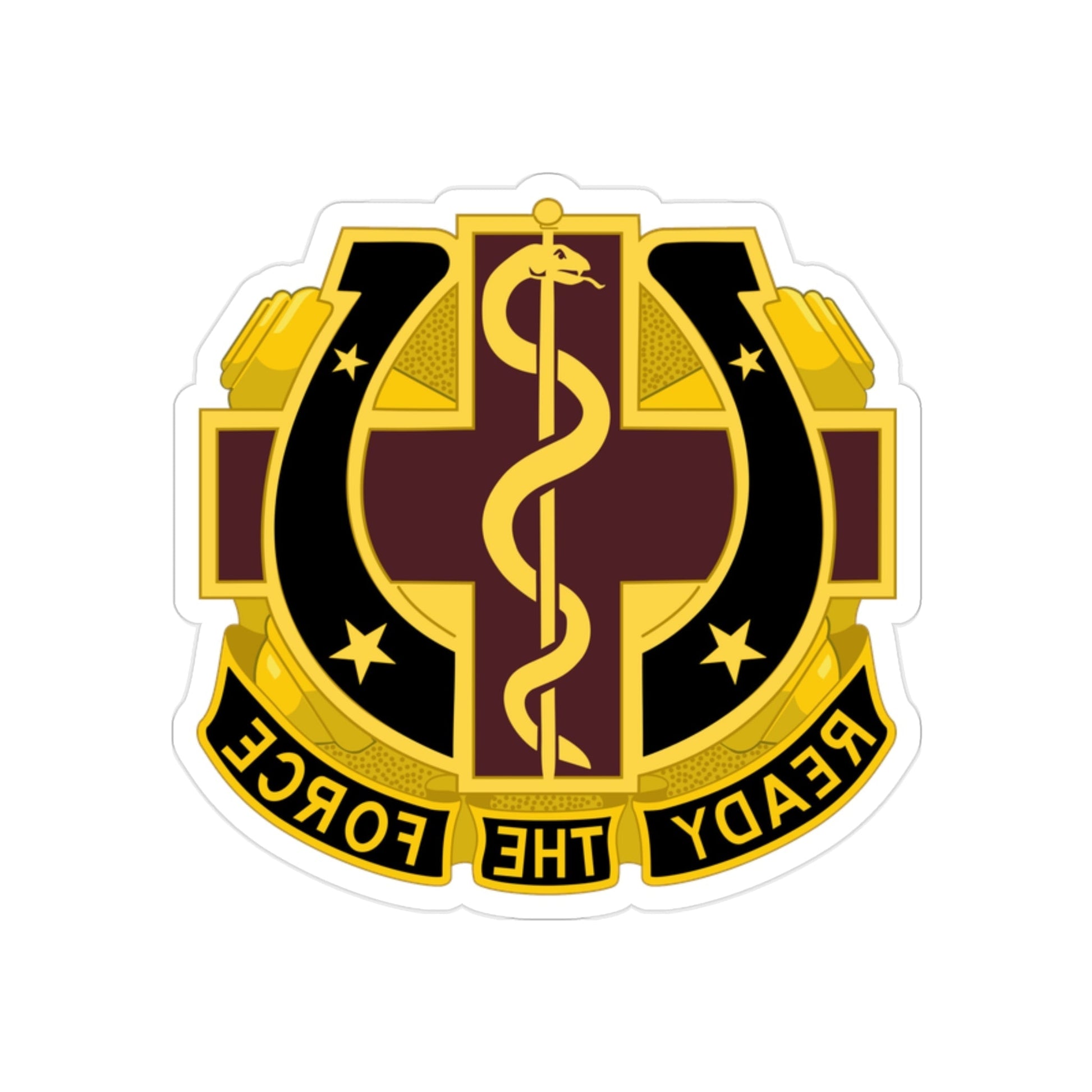 Dental Health Activity Fort Sill 2 (U.S. Army) REVERSE PRINT Transparent STICKER-2" × 2"-The Sticker Space