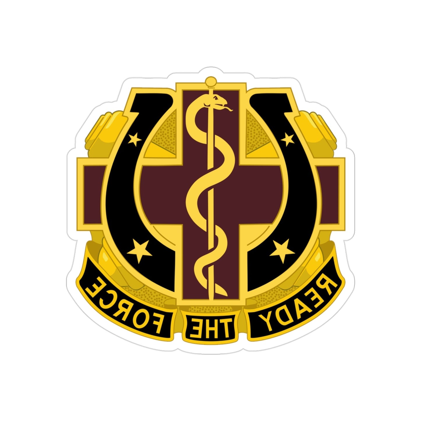 Dental Health Activity Fort Sill 2 (U.S. Army) REVERSE PRINT Transparent STICKER-3" × 3"-The Sticker Space