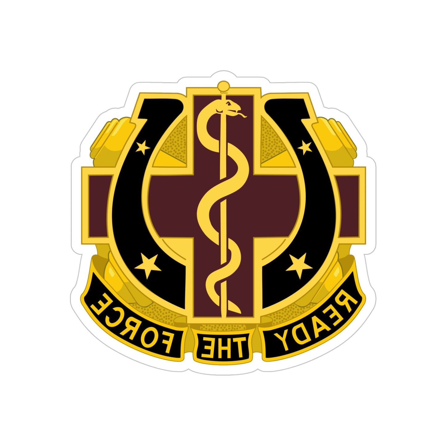 Dental Health Activity Fort Sill 2 (U.S. Army) REVERSE PRINT Transparent STICKER-5" × 5"-The Sticker Space