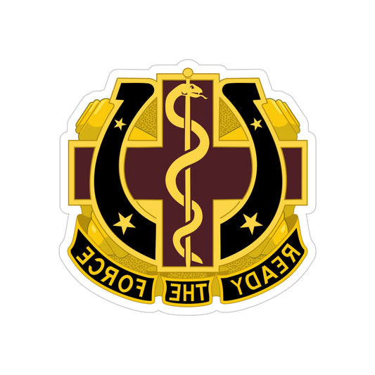 Dental Health Activity Fort Sill 2 (U.S. Army) REVERSE PRINT Transparent STICKER-6" × 6"-The Sticker Space