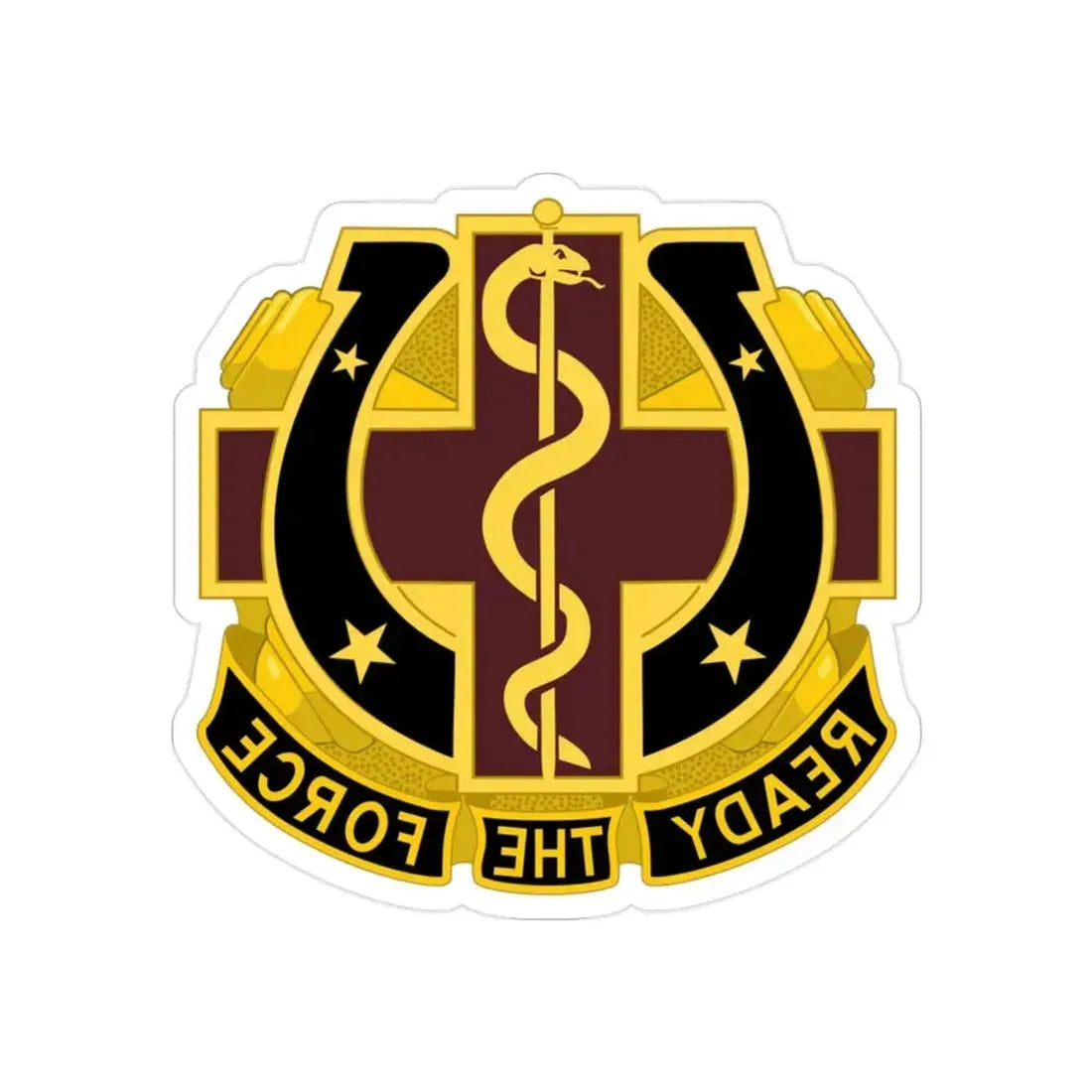 Dental Health Activity Fort Sill 2 (U.S. Army) REVERSE PRINT Transparent Die-Cut STICKER 2 Inch Die-Cut Transparent - The Sticker Space