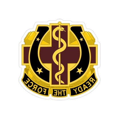 Dental Health Activity Fort Sill 2 (U.S. Army) REVERSE PRINT Transparent Die-Cut STICKER 3 Inch Die-Cut Transparent - The Sticker Space