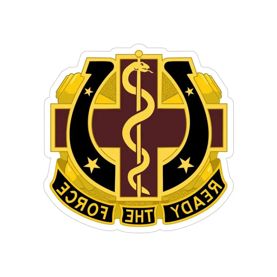 Dental Health Activity Fort Sill 2 (U.S. Army) REVERSE PRINT Transparent Die-Cut STICKER 5 Inch Die-Cut Transparent - The Sticker Space