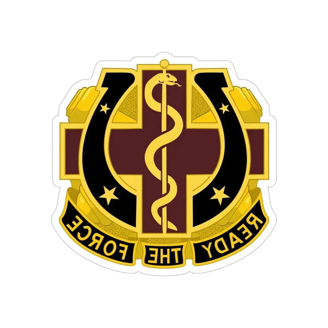 Dental Health Activity Fort Sill 2 (U.S. Army) REVERSE PRINT Transparent Die-Cut STICKER - The Sticker Space