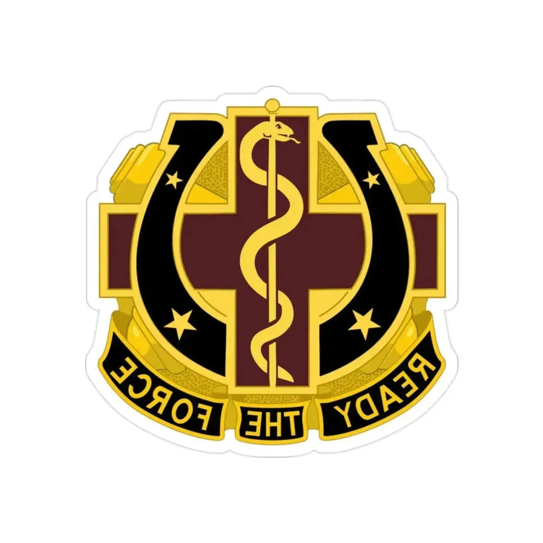 Dental Health Activity Fort Sill 2 (U.S. Army) REVERSE PRINT Transparent Die-Cut STICKER - The Sticker Space