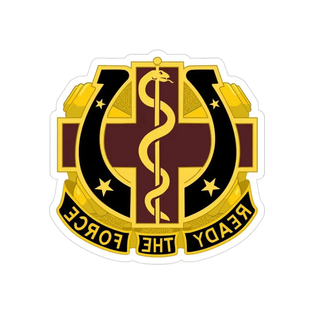 Dental Health Activity Fort Sill 2 (U.S. Army) REVERSE PRINT Transparent Die-Cut STICKER - The Sticker Space