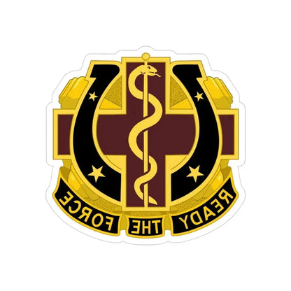 Dental Health Activity Fort Sill 2 (U.S. Army) REVERSE PRINT Transparent Die-Cut STICKER - The Sticker Space