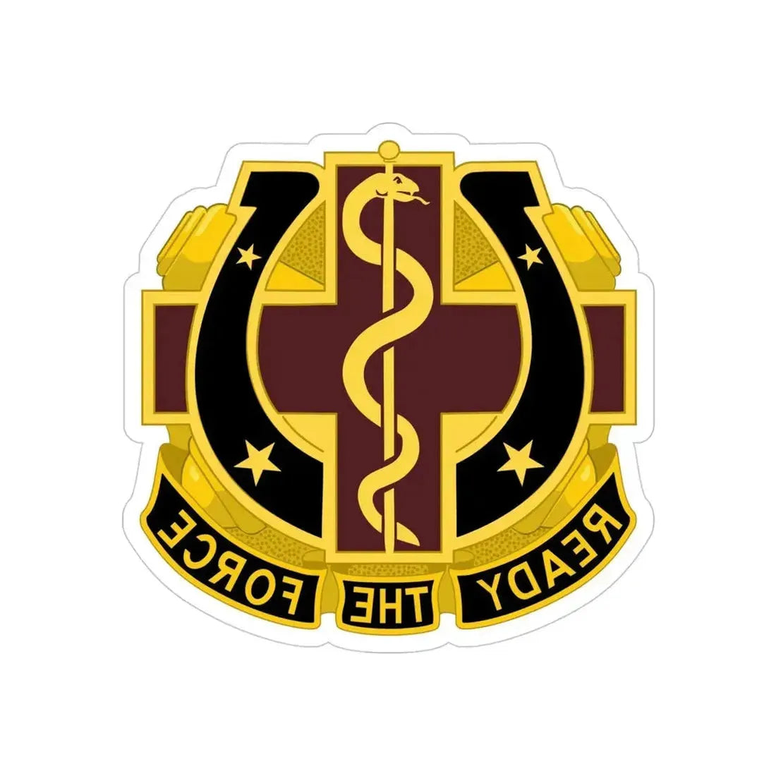 Dental Health Activity Fort Sill 2 (U.S. Army) REVERSE PRINT Transparent Die-Cut STICKER - The Sticker Space