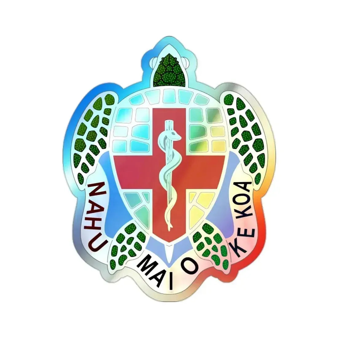 Dental Health Activity Hawaii (U.S. Army) Holographic STICKER Die-Cut Vinyl Decal - The Sticker Space