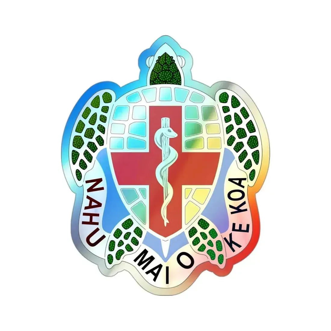 Dental Health Activity Hawaii (U.S. Army) Holographic STICKER Die-Cut Vinyl Decal - The Sticker Space