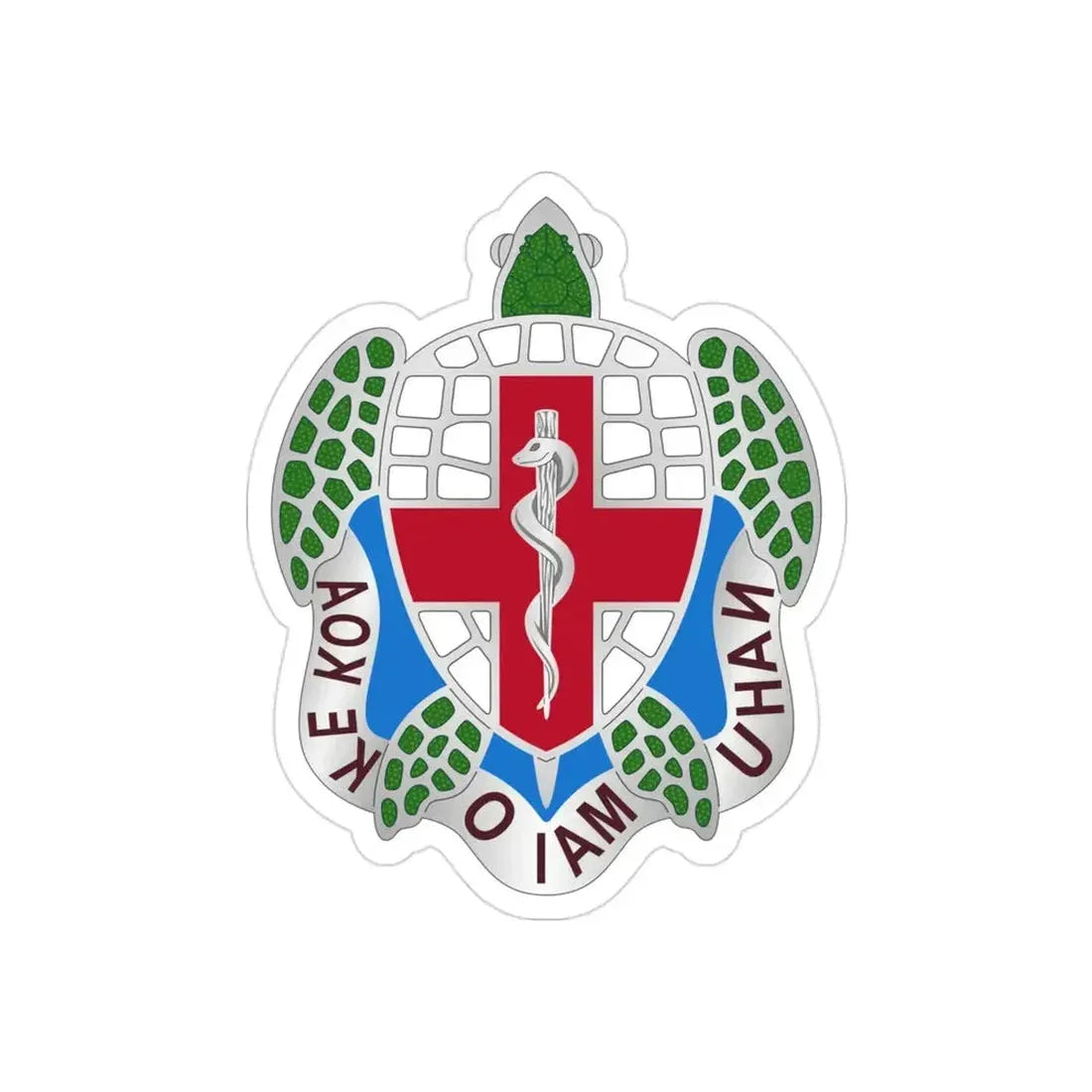 Dental Health Activity Hawaii (U.S. Army) REVERSE PRINT Transparent Die-Cut STICKER 3 Inch Die-Cut Transparent - The Sticker Space