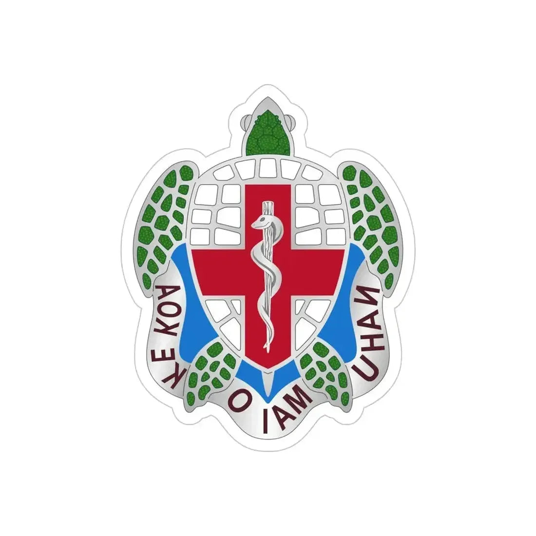 Dental Health Activity Hawaii (U.S. Army) REVERSE PRINT Transparent Die-Cut STICKER - The Sticker Space