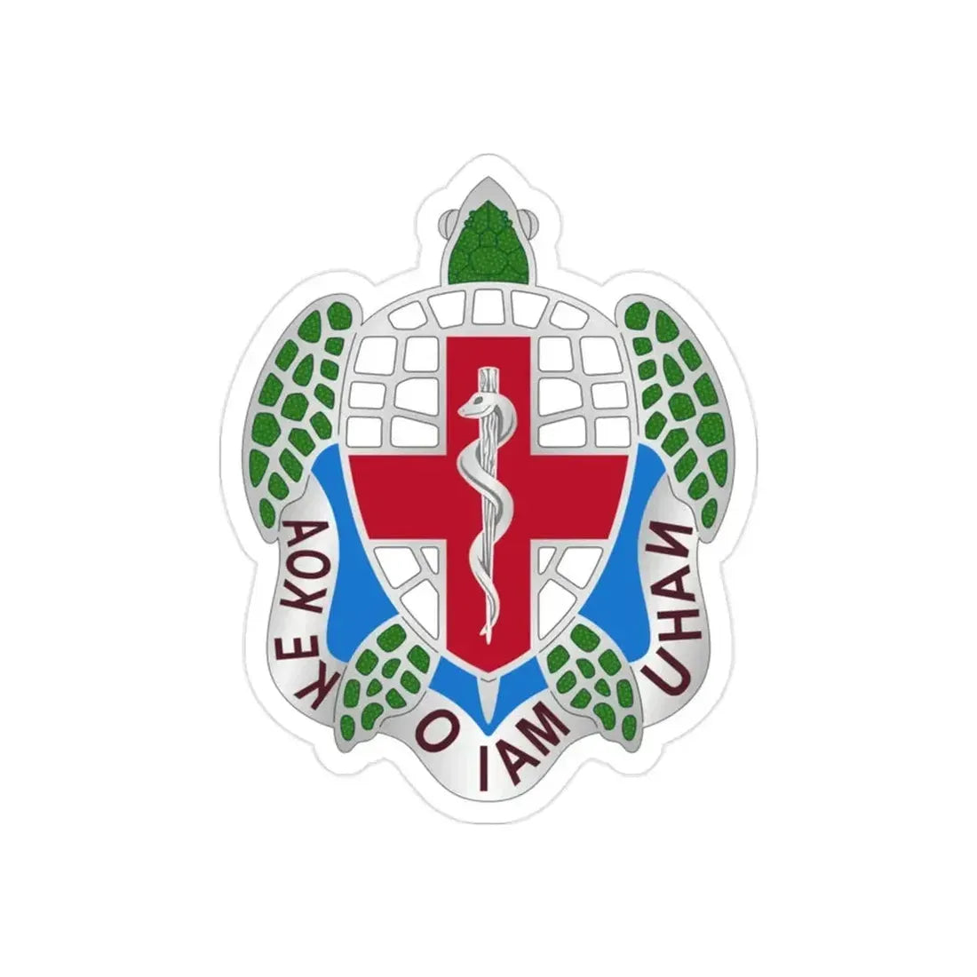 Dental Health Activity Hawaii (U.S. Army) REVERSE PRINT Transparent Die-Cut STICKER - The Sticker Space