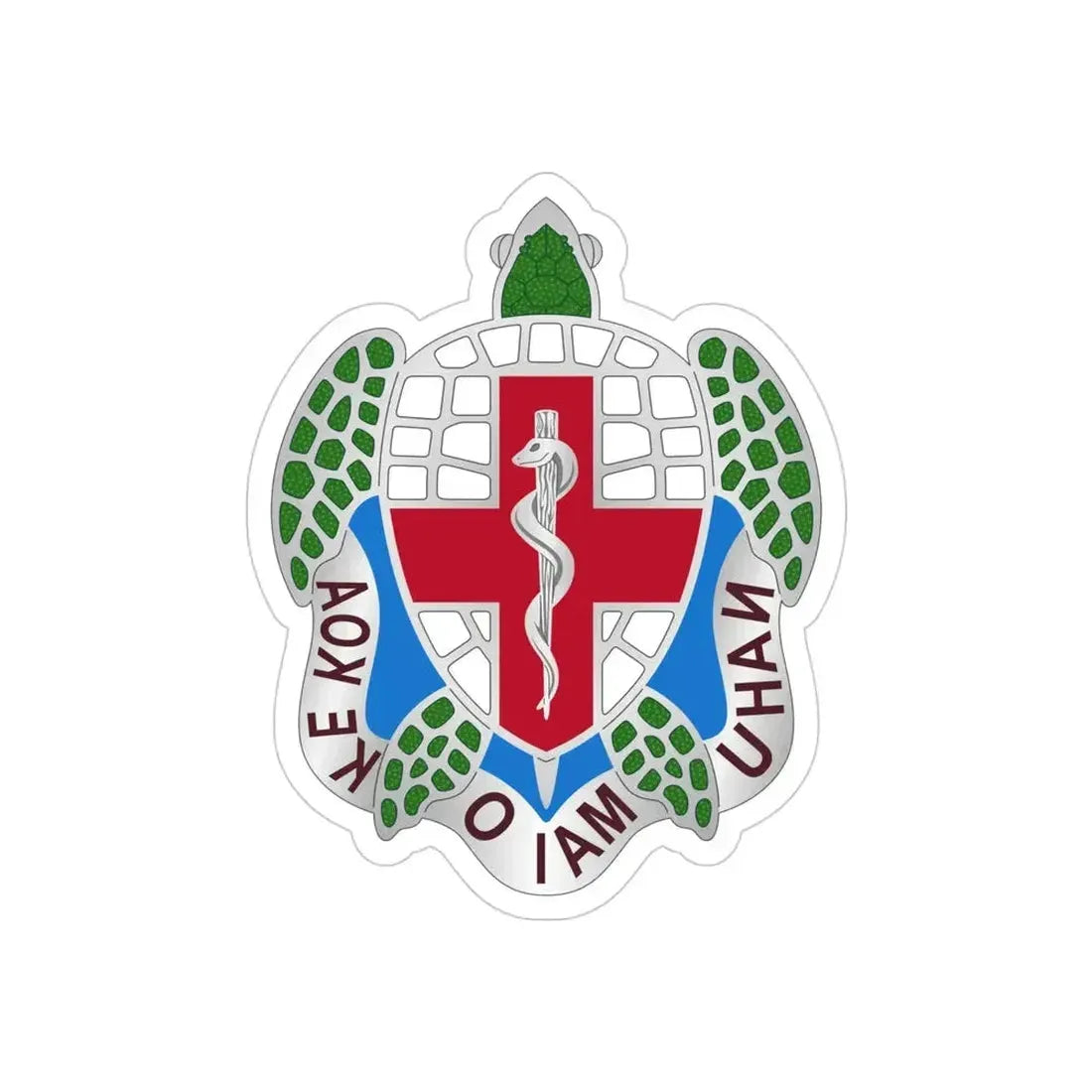 Dental Health Activity Hawaii (U.S. Army) REVERSE PRINT Transparent Die-Cut STICKER - The Sticker Space