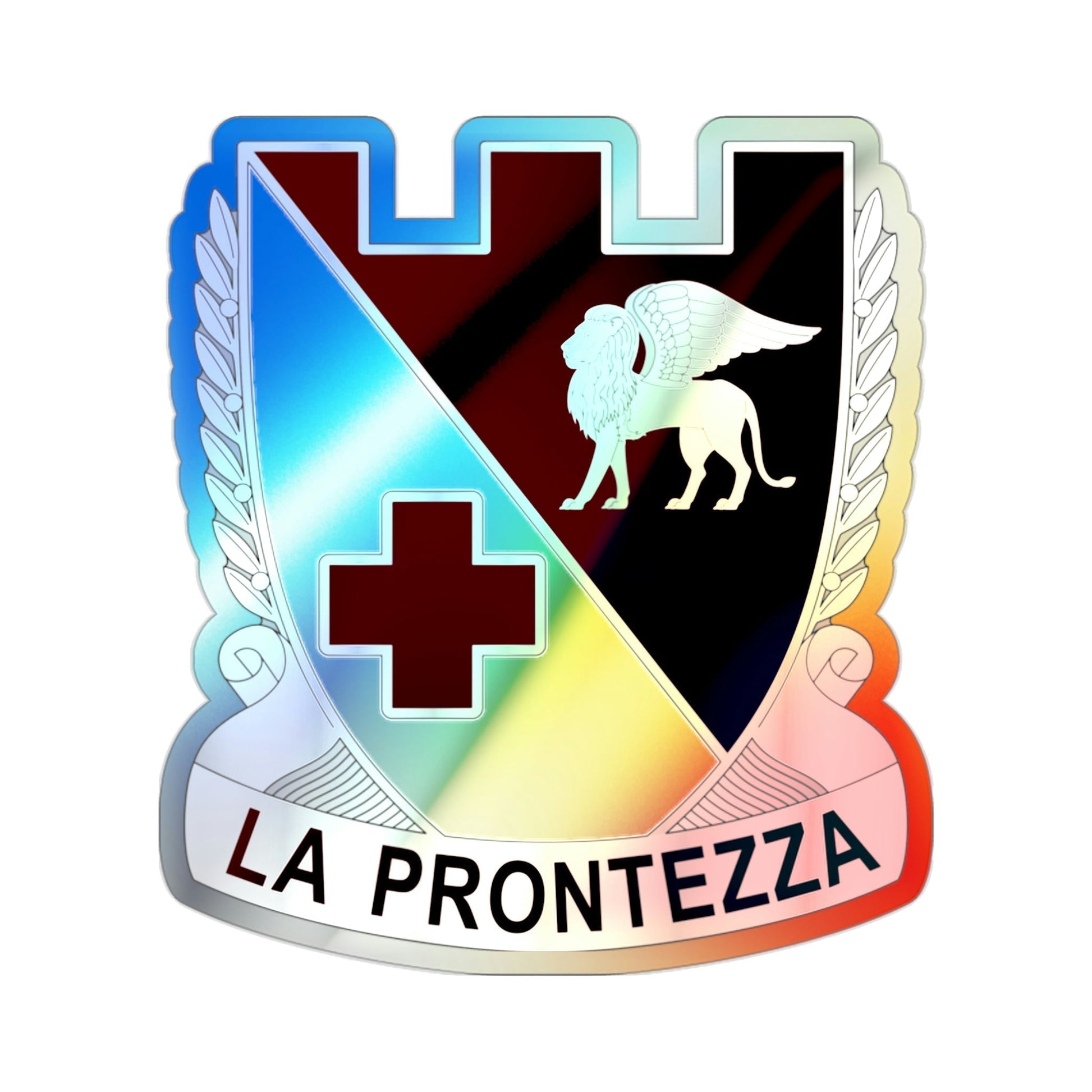 Dental Health Activity Italy (U.S. Army) Holographic STICKER Die-Cut Vinyl Decal-2 Inch-The Sticker Space