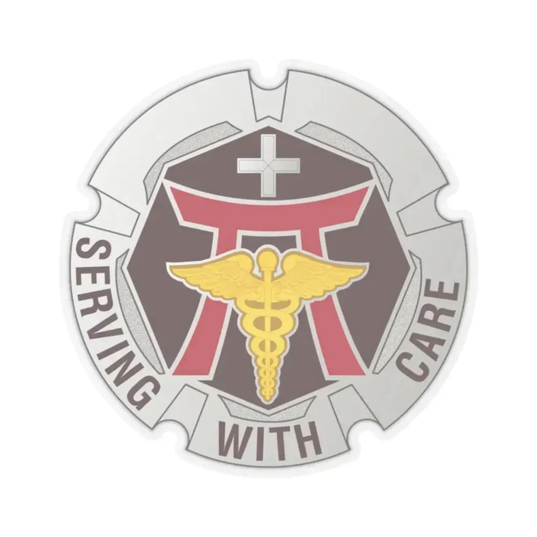 Dental Health Activity Japan (U.S. Army) STICKER Vinyl Kiss-Cut Decal 2 Inch Transparent - The Sticker Space