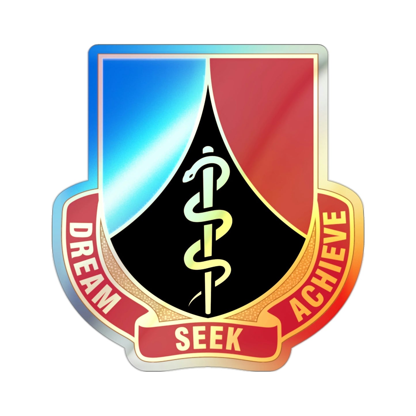 Dental Health Activity Rheinland Pfalz (U.S. Army) Holographic STICKER Die-Cut Vinyl Decal-2 Inch-The Sticker Space