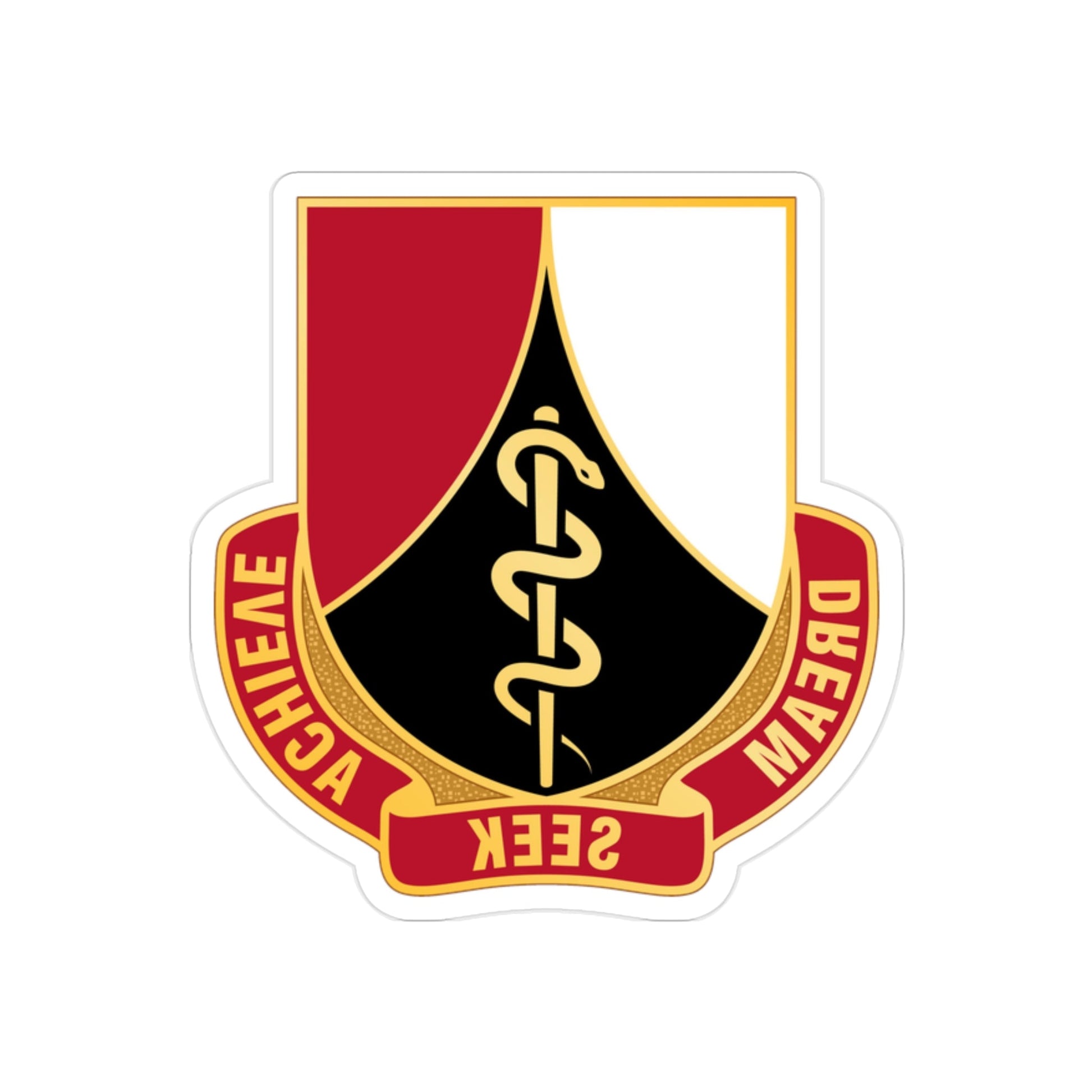 Dental Health Activity Rheinland Pfalz (U.S. Army) REVERSE PRINT Transparent STICKER-2" × 2"-The Sticker Space