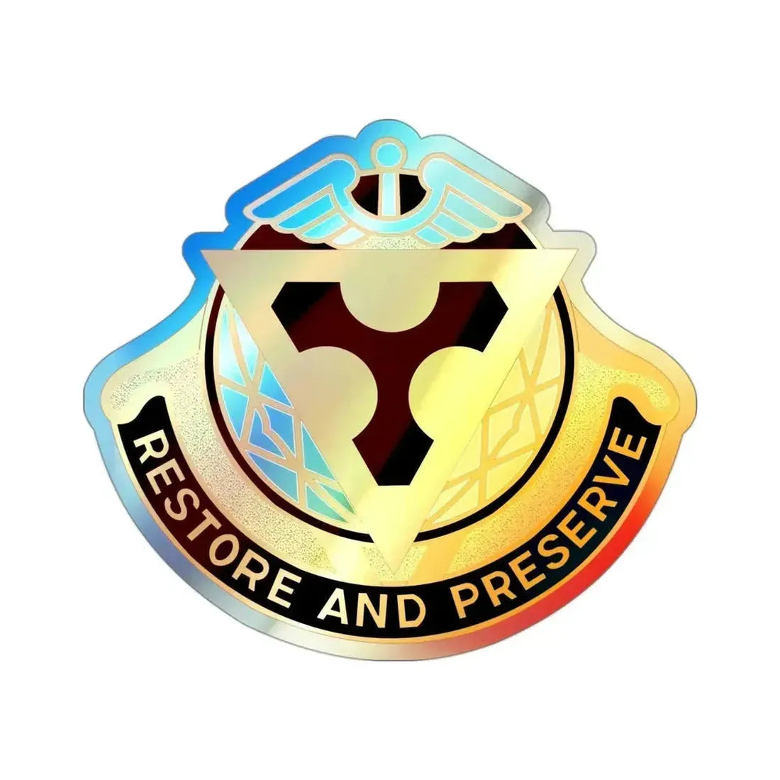 Dental Laboratory Fort Sam Houston (U.S. Army) Holographic STICKER Die-Cut Vinyl Decal - The Sticker Space