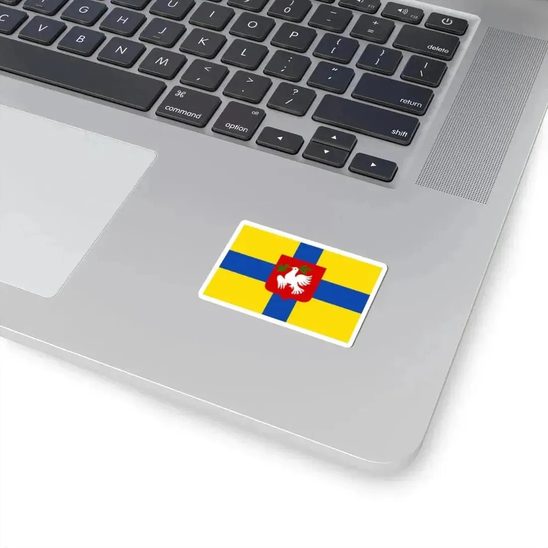 Dentergem flag (Belgium) STICKER Vinyl Kiss-Cut Decal - The Sticker Space