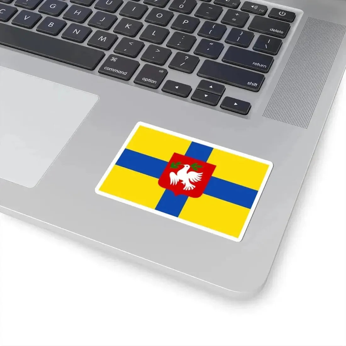 Dentergem flag (Belgium) STICKER Vinyl Kiss-Cut Decal - The Sticker Space