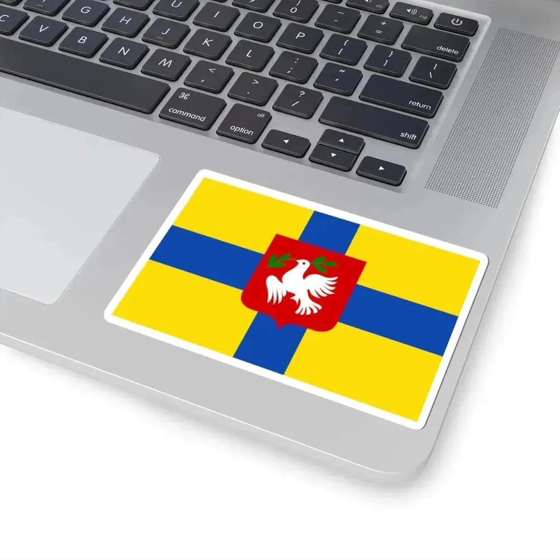 Dentergem flag (Belgium) STICKER Vinyl Kiss-Cut Decal - The Sticker Space