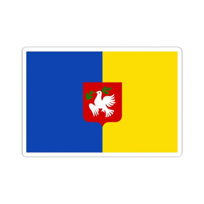 Dentergem vlag (Belgium) STICKER Vinyl Kiss-Cut Decal 2 Inch White - The Sticker Space