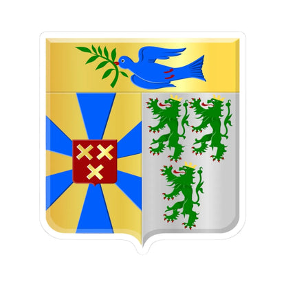 Dentergem wapen (Belgium) (Coat of Arms) STICKER Vinyl Kiss-Cut Decal 3 Inch White - The Sticker Space