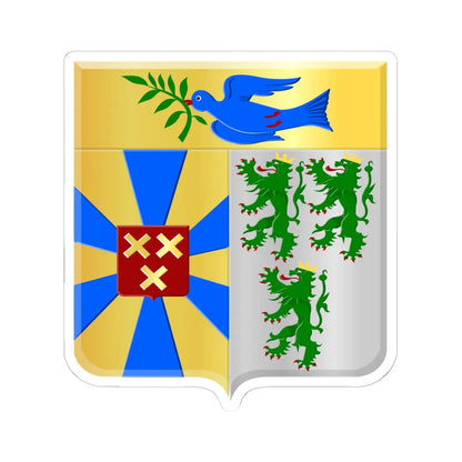 Dentergem wapen (Belgium) (Coat of Arms) STICKER Vinyl Kiss-Cut Decal 6 Inch White - The Sticker Space