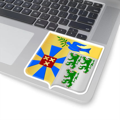 Dentergem wapen (Belgium) (Coat of Arms) STICKER Vinyl Kiss-Cut Decal - The Sticker Space