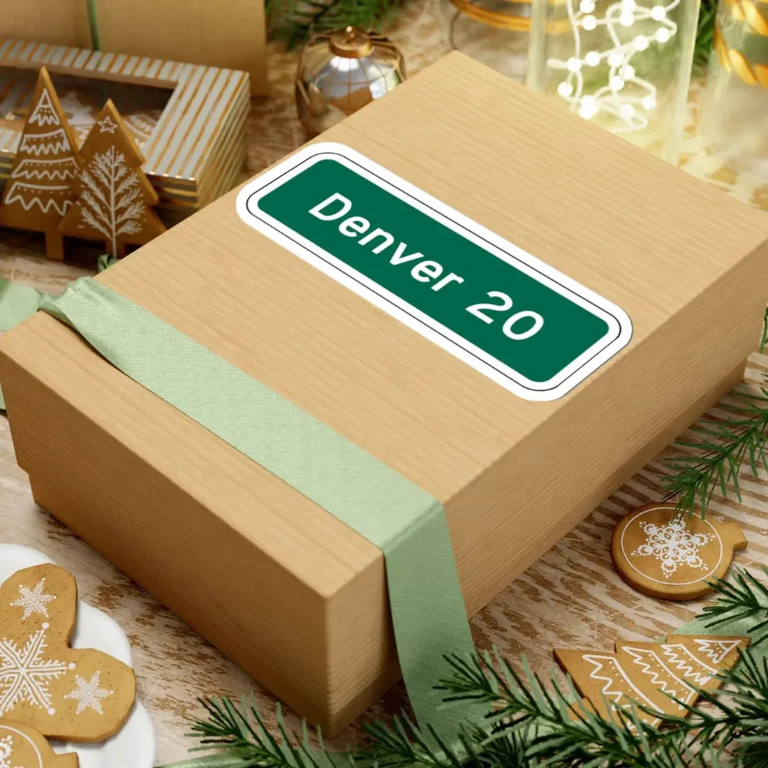 Denver 20 MUTCD D2-1 (Colorado) (Road Sign) STICKER Vinyl Kiss-Cut Decal - The Sticker Space